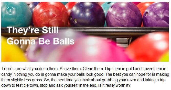 5 Reasons Why Shaving Your Balls Is A Bad Idea (5 pics)