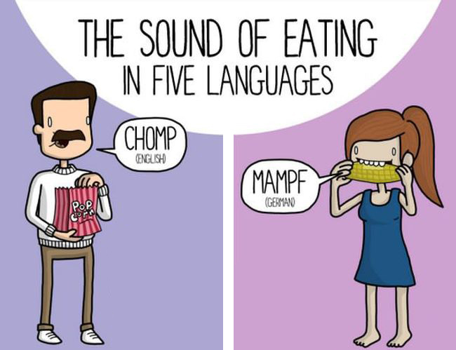 Everyday Sounds In 5 Different Languages (8 pics)
