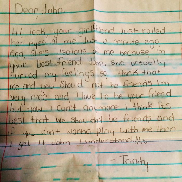 This Note From A 12-Year-Old Girl Is Extremely Over Dramatic (1 pic)