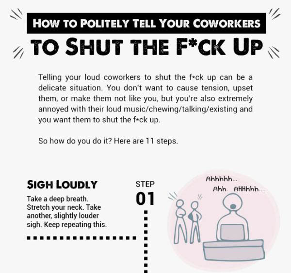 The Polite Way To Tell Your Co-Workers To Shut Up 