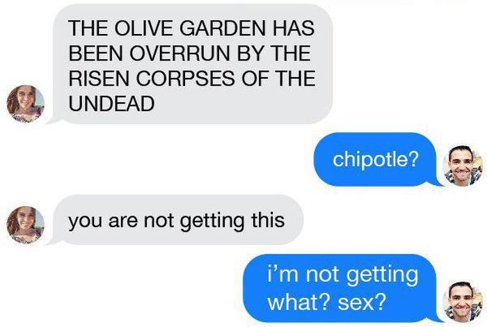 This Guy On Tinder Had No Idea He Was In The Middle Of A Zombie Apocalypse (8 pics)