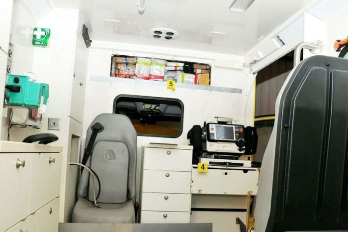 Ambulance Driving Drug Smugglers Get Busted With Huge Stash (6 pics)