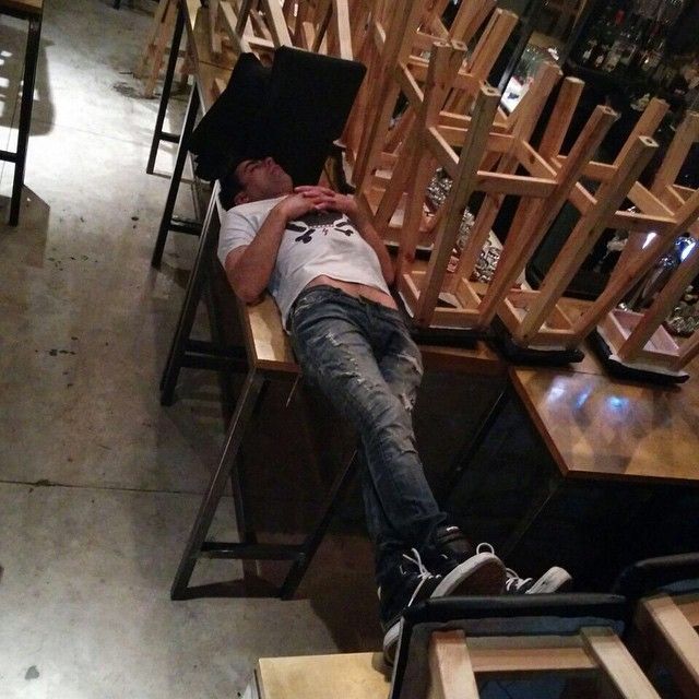 Meet The Alcoholic Boss That Falls Asleep In Awkward Places (17 pics)