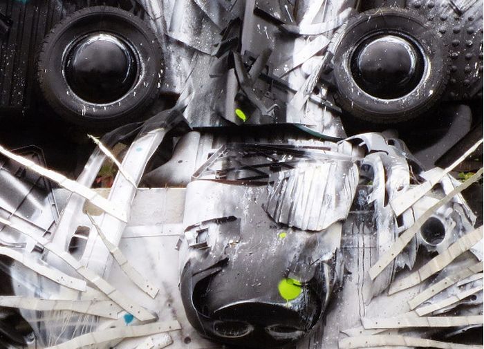 Big Raccoon Gets Turned Into 3D Street Art (3 pics)
