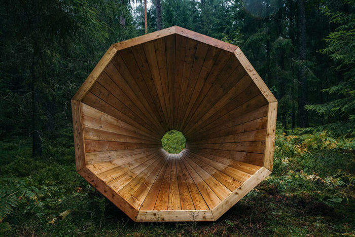 These Estonian Students Built Giant Wooden Megaphones, Find Out Why (10 pics)