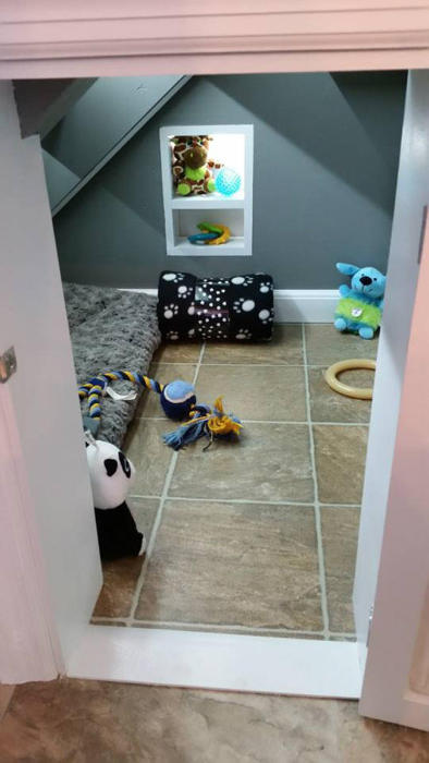 This Dog Has His Very Own Room Under The Stairs (11 pics)