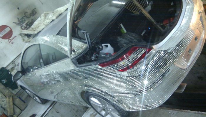 Cool Car Is Covered Completely With Mirrors (15 pics)