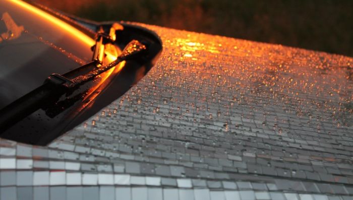 Cool Car Is Covered Completely With Mirrors (15 pics)