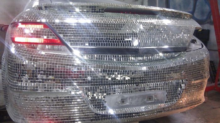 Cool Car Is Covered Completely With Mirrors (15 pics)
