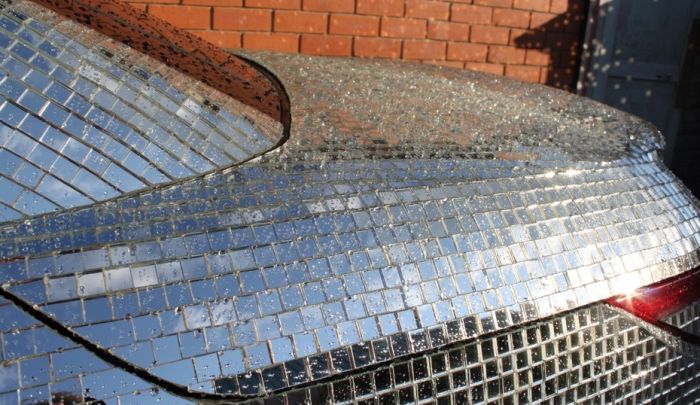 Cool Car Is Covered Completely With Mirrors (15 pics)