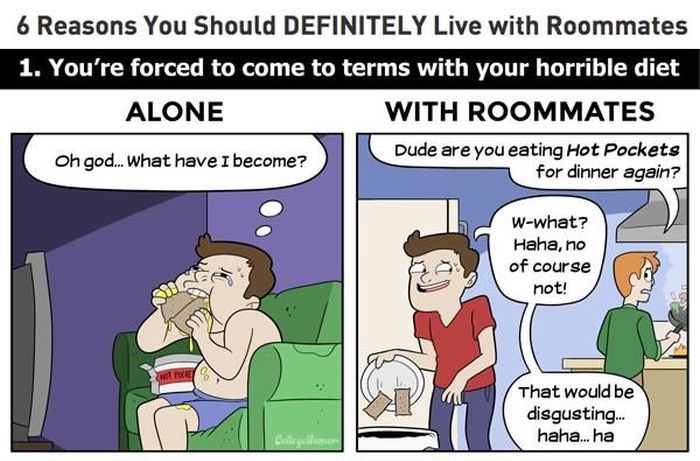 6 Ways Your Life Changes When You Live With Roommates