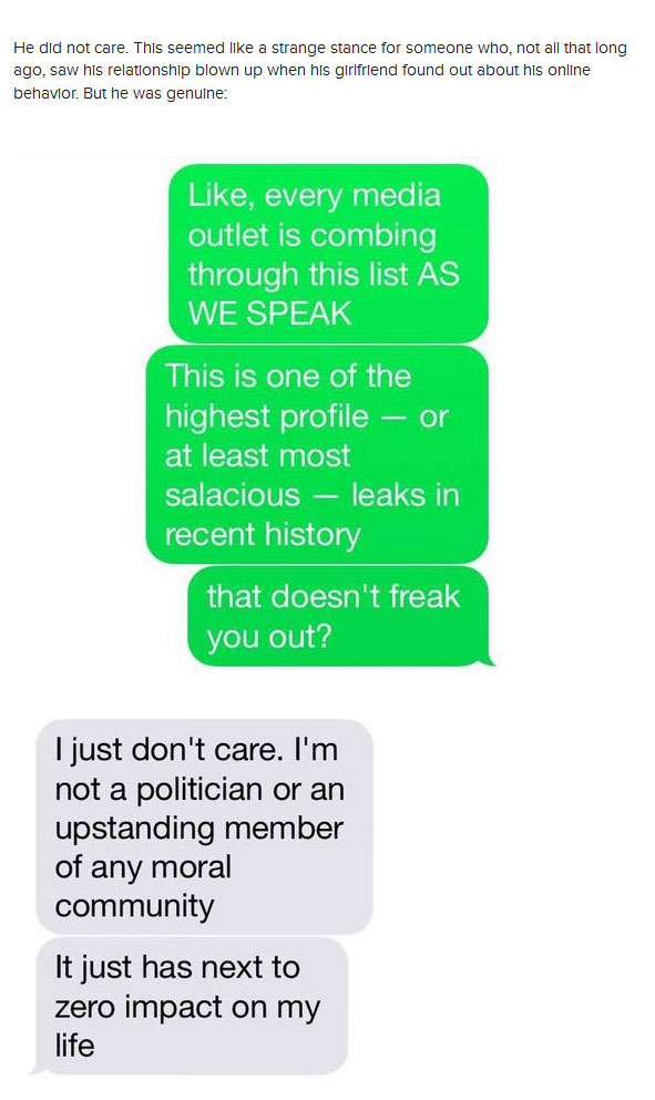 Woman Questions Her Cheating Ex About The Ashley Madison Hack (8 pics)