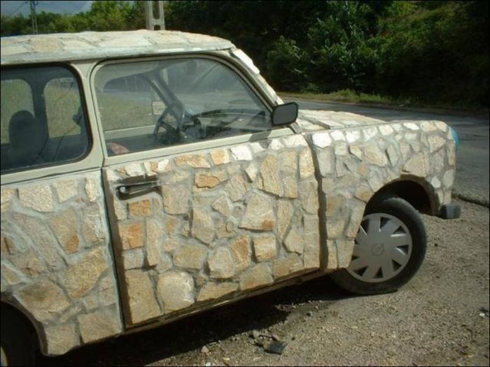 Car Made Out Of Stone Is Unlike Anything You've Ever Seen (2 pics)