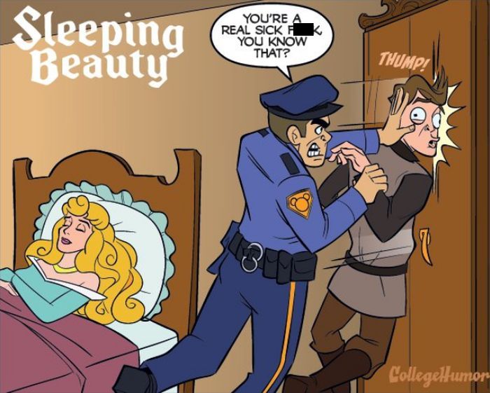 What Disney Movies Would Be Like If They Had Cops (6 pics)