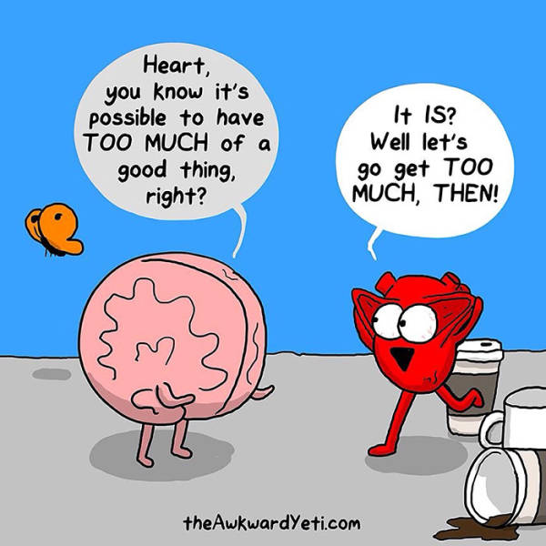 Funny Pictures Show The Constant Struggle Between Our Hearts And Minds (62 pics)