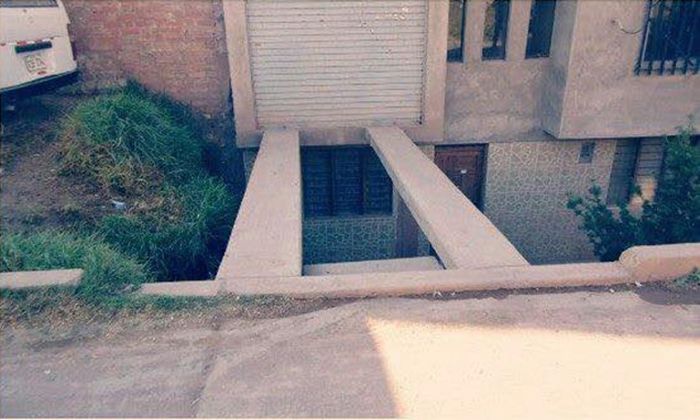 One Wrong Move And You'll Never Make It To This Garage (2 pics)