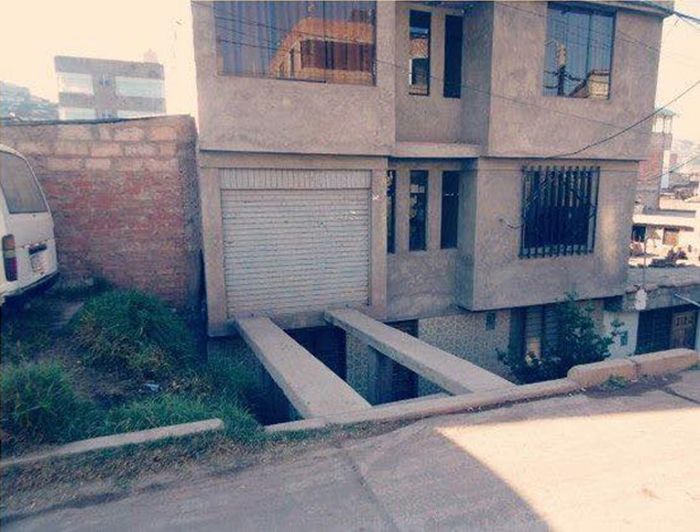 One Wrong Move And You'll Never Make It To This Garage (2 pics)