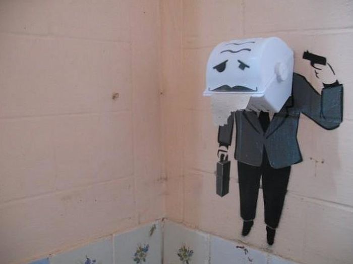 Bathroom Graffiti Masterpieces That Are True Works Of Art (16 pics)