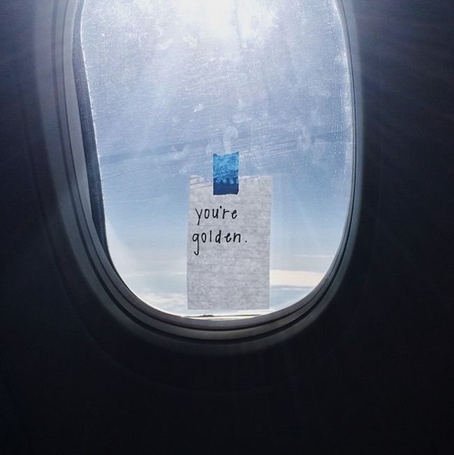 Awesome Flight Attendant Leaves Inspirational Notes For Her Passengers (19 pics)