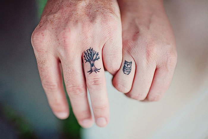 These Brave Couples Decided To Ditch The Wedding Rings And Get Tattoos Instead (25 pics)