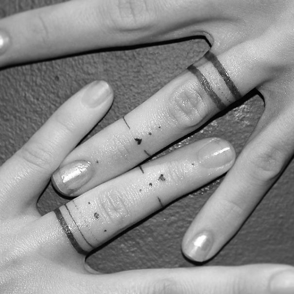 These Brave Couples Decided To Ditch The Wedding Rings And Get Tattoos Instead (25 pics)