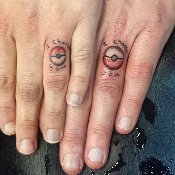 These Brave Couples Decided To Ditch The Wedding Rings And Get Tattoos Instead (25 pics)