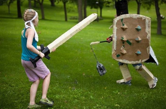 Cardboard Camp Introduces Your Kids To Roleplaying And Epic Battles (11 pics)