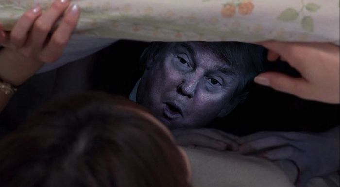 Donald Trump In Famous Horror Movie Scenes Is The Scariest Thing Ever (12 pics)