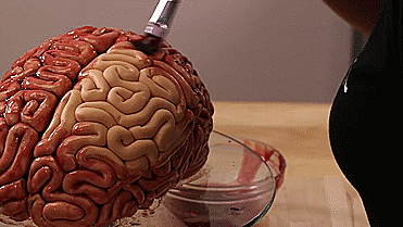 How To Make The Perfect Red Velvet Brain Halloween Cake (8 pics + video)