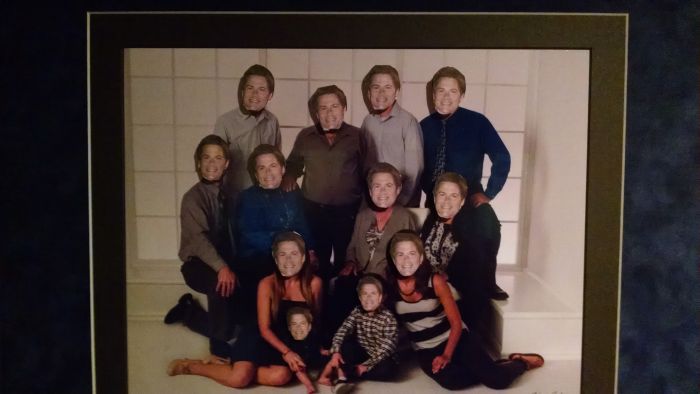 Kids Prank Their Parents By Posting Rob Lowe Faces Everywhere (6 pics)
