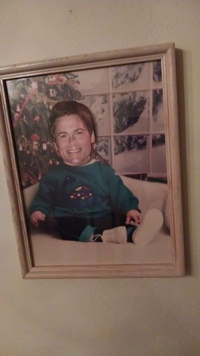 Kids Prank Their Parents By Posting Rob Lowe Faces Everywhere (6 pics)