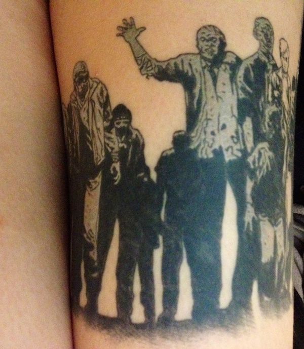 It's Scary How Good These Walking Dead Tattoos Are (21 pics)