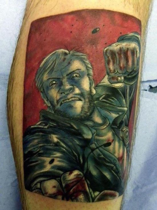 It's Scary How Good These Walking Dead Tattoos Are (21 pics)