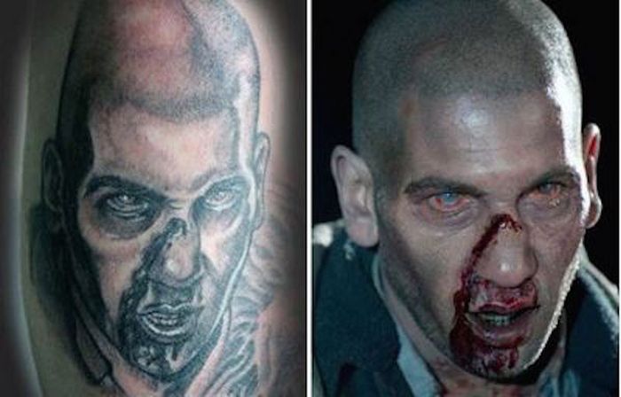 It's Scary How Good These Walking Dead Tattoos Are (21 pics)