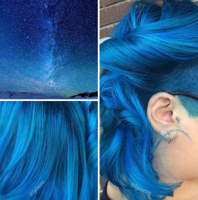 This Galaxy Hair Trend Is Taking Over The Universe (16 pics)