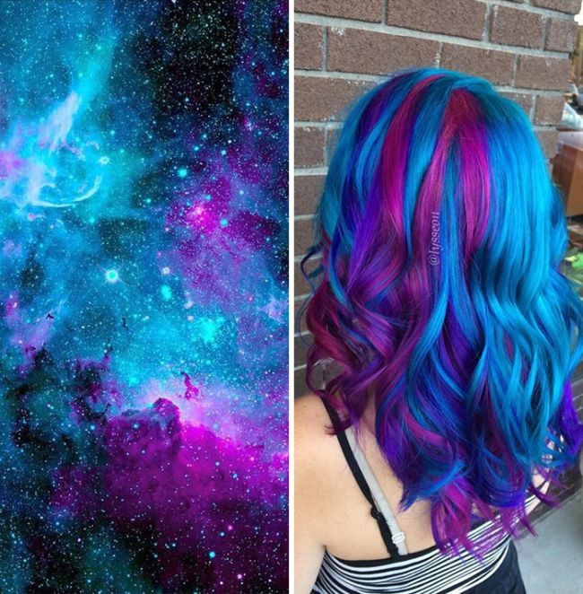 This Galaxy Hair Trend Is Taking Over The Universe (16 pics)