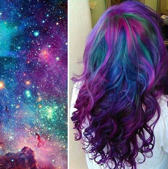 This Galaxy Hair Trend Is Taking Over The Universe (16 pics)