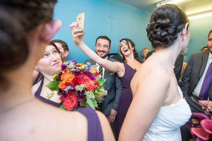 This Wedding Party Get Trapped In An Elevator But Just Kept Partying (8 pics)