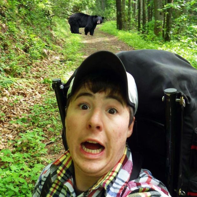 People Taking Selfies With Bears (9 pics)