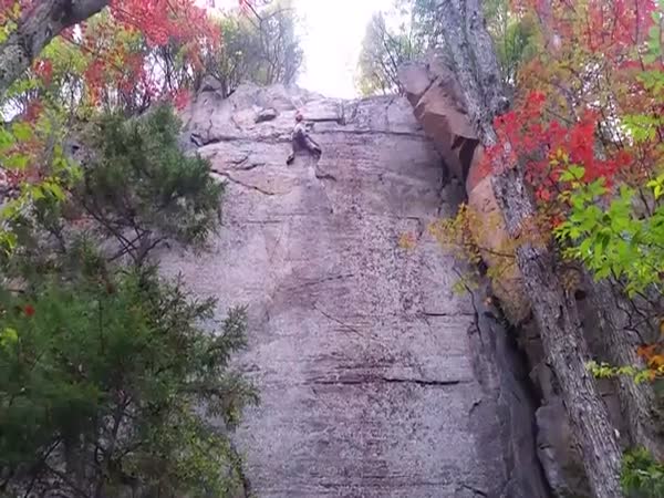 Rock Climber Fall Down