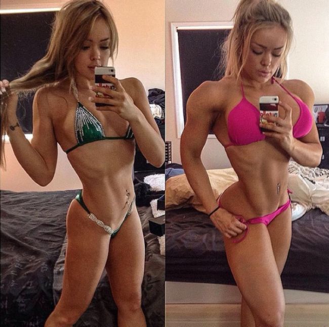 Woman Shows What Happens When You Work Out For Four Hours A Day (8 pics)