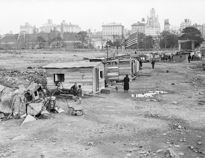 Hooverville in Central Park During The Great Depression (26 pics)