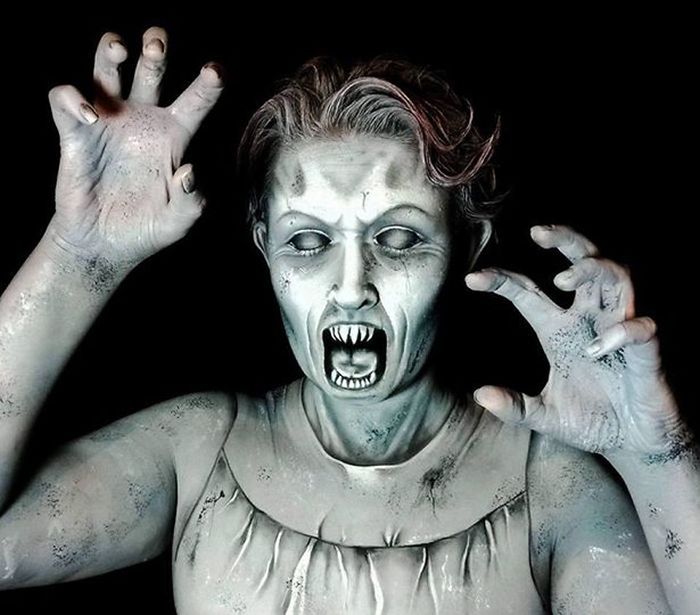 Artist Uses Makeup To Create Creepy Monsters For Halloween (23 pics)