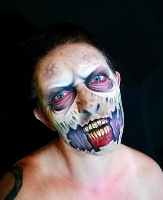 Artist Uses Makeup To Create Creepy Monsters For Halloween (23 pics)