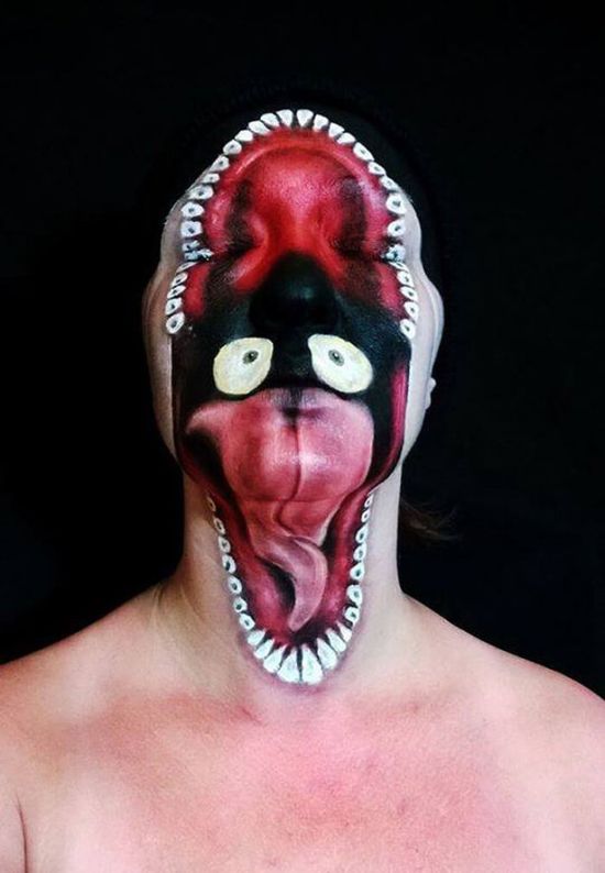 Artist Uses Makeup To Create Creepy Monsters For Halloween (23 pics)