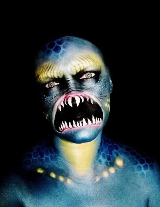 Artist Uses Makeup To Create Creepy Monsters For Halloween (23 pics)