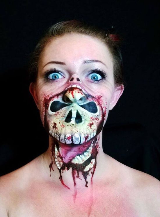 Artist Uses Makeup To Create Creepy Monsters For Halloween (23 pics)