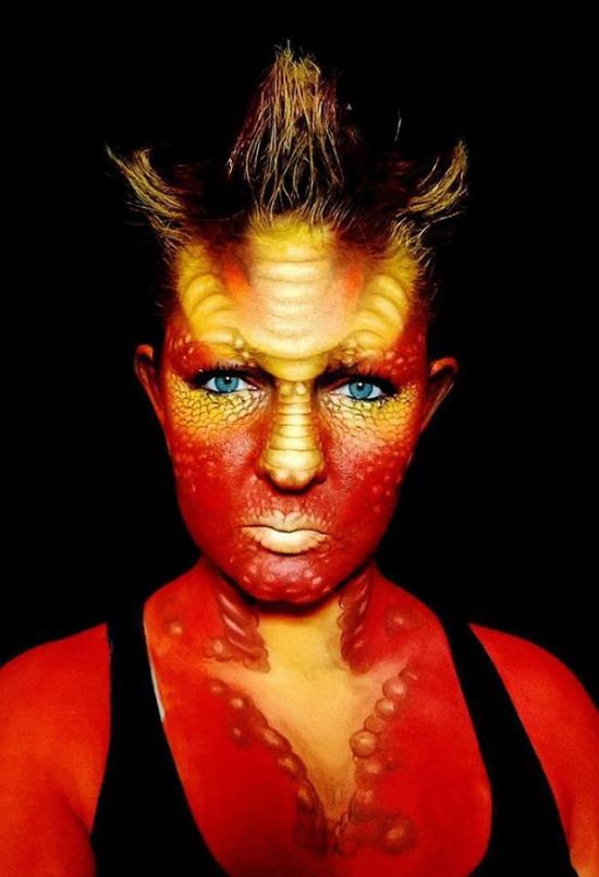 Artist Uses Makeup To Create Creepy Monsters For Halloween (23 pics)