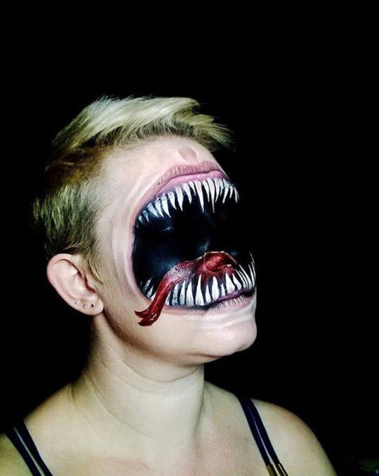 Artist Uses Makeup To Create Creepy Monsters For Halloween (23 pics)