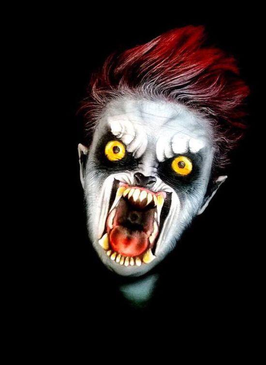Artist Uses Makeup To Create Creepy Monsters For Halloween (23 pics)